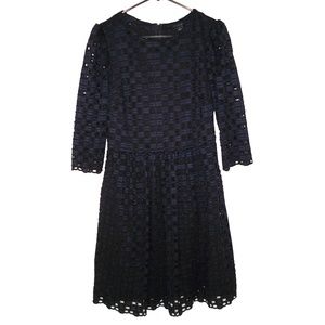 NWT Ann Taylor Geo Lace Eyelet Dress Cocktail 8